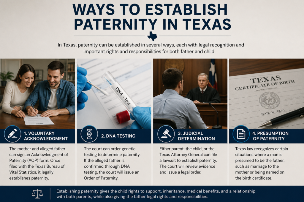 Ways to Establish Paternity in Texas